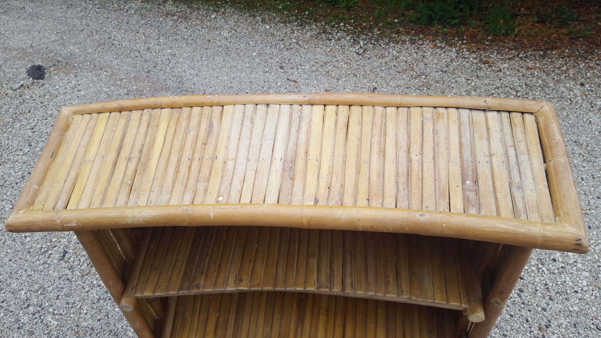Vintage bamboo bar
