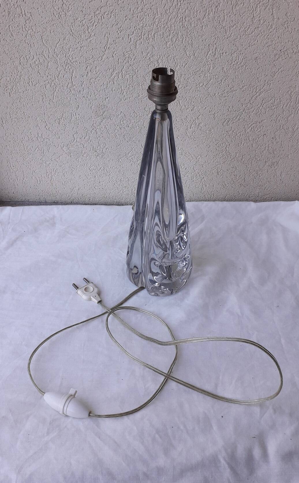 Lamp base in crystal Ile de France