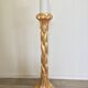 Wood candlestick