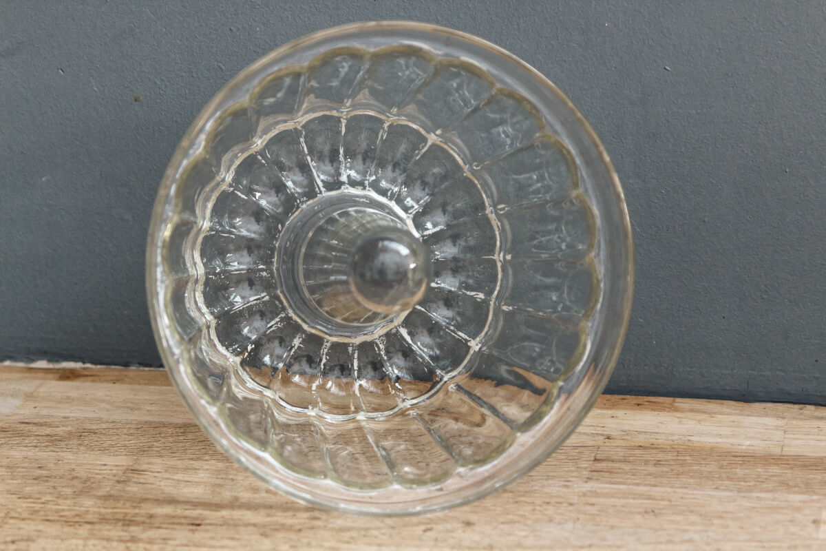 Old glass kouglof mold