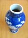 Vase céramique bleu - décor sinisant