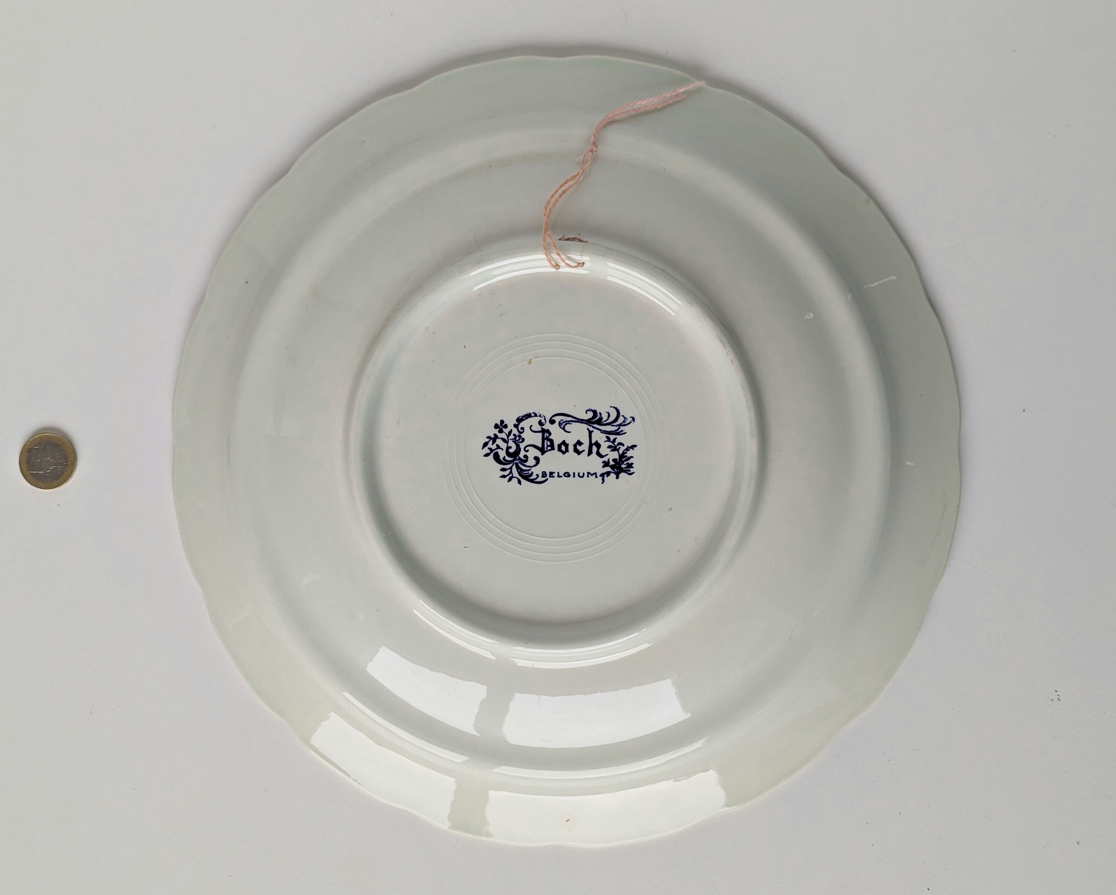 Boch Belgium ceramic wall plate depicting the painter Rembrandt