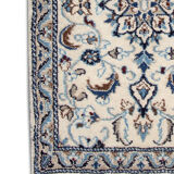 Vintage Nain Area carpet Handwoven Persian Rug- 57x94cm