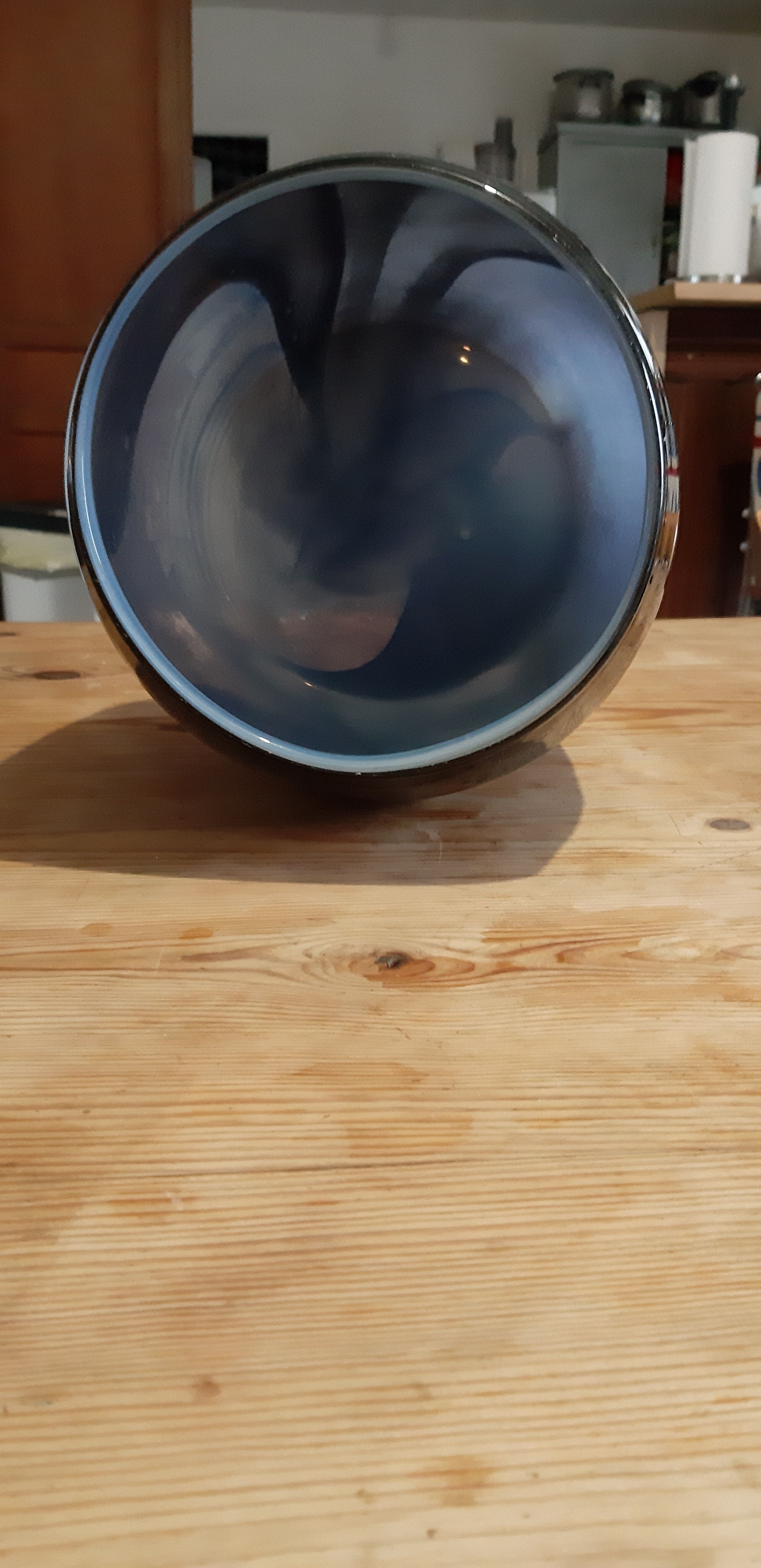 Vintage multilayer two-tone glass vase