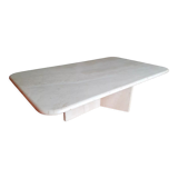 Travertine coffee table
