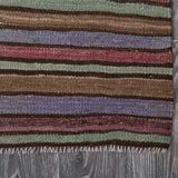 Blue & Green Striped Kilim Rug 146x288Cm SK 241322