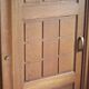 Vintage wooden wardrobe with sliding doors