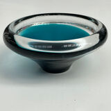 Scandinavian blue sommerso glass catchall – vintage design from the 1960s.