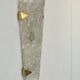 Vintage Hillebrand wall lamp, brass and Murano glass, Germany 1960s