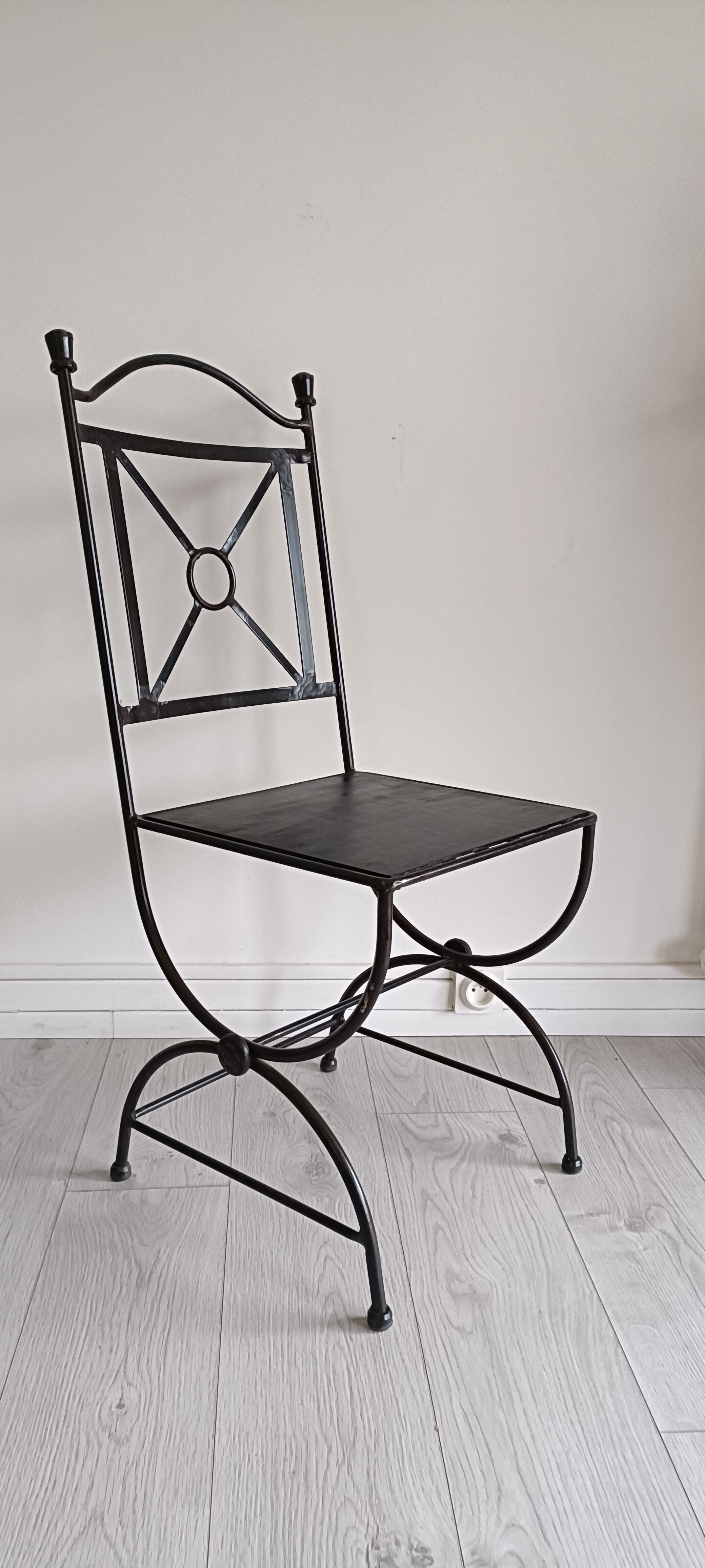 Contemporary wrought iron chairs