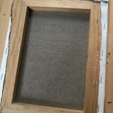 Framed canvas painting