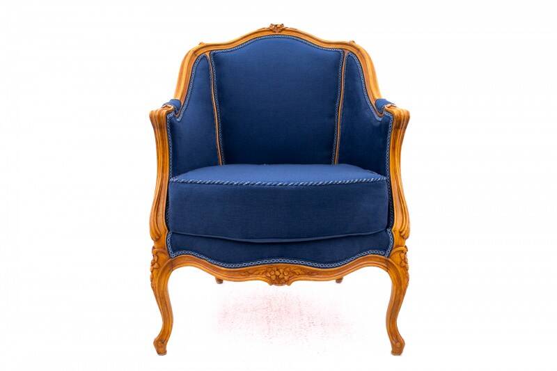 Bergère armchairs, France, circa 1920. After renovation.