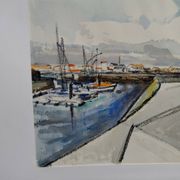 Aquarelle par Michel Roubille. L'île d'Yeu 2000.