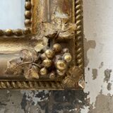 Louis Philippe Flowered Mirror 19th 84x150cm