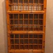 1980s bamboo and rattan bookshelf/shelf