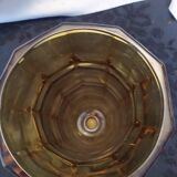 Art deco ambraic moulded glass vase