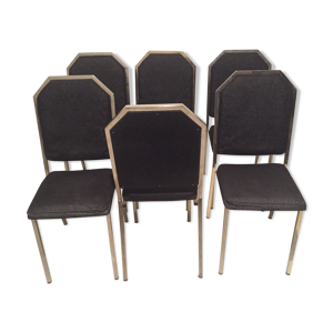 lot de 6 chaises métal