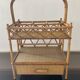 Vintage bar service of the 60s-70s in rattan