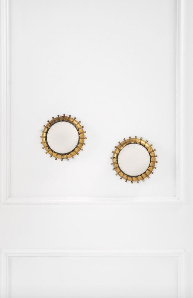 Set of 2 Brutalist sconces, France 1960s