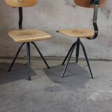 Chaise pivotante industrielle années 1960