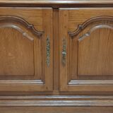 Secretary desk with solid wood flap