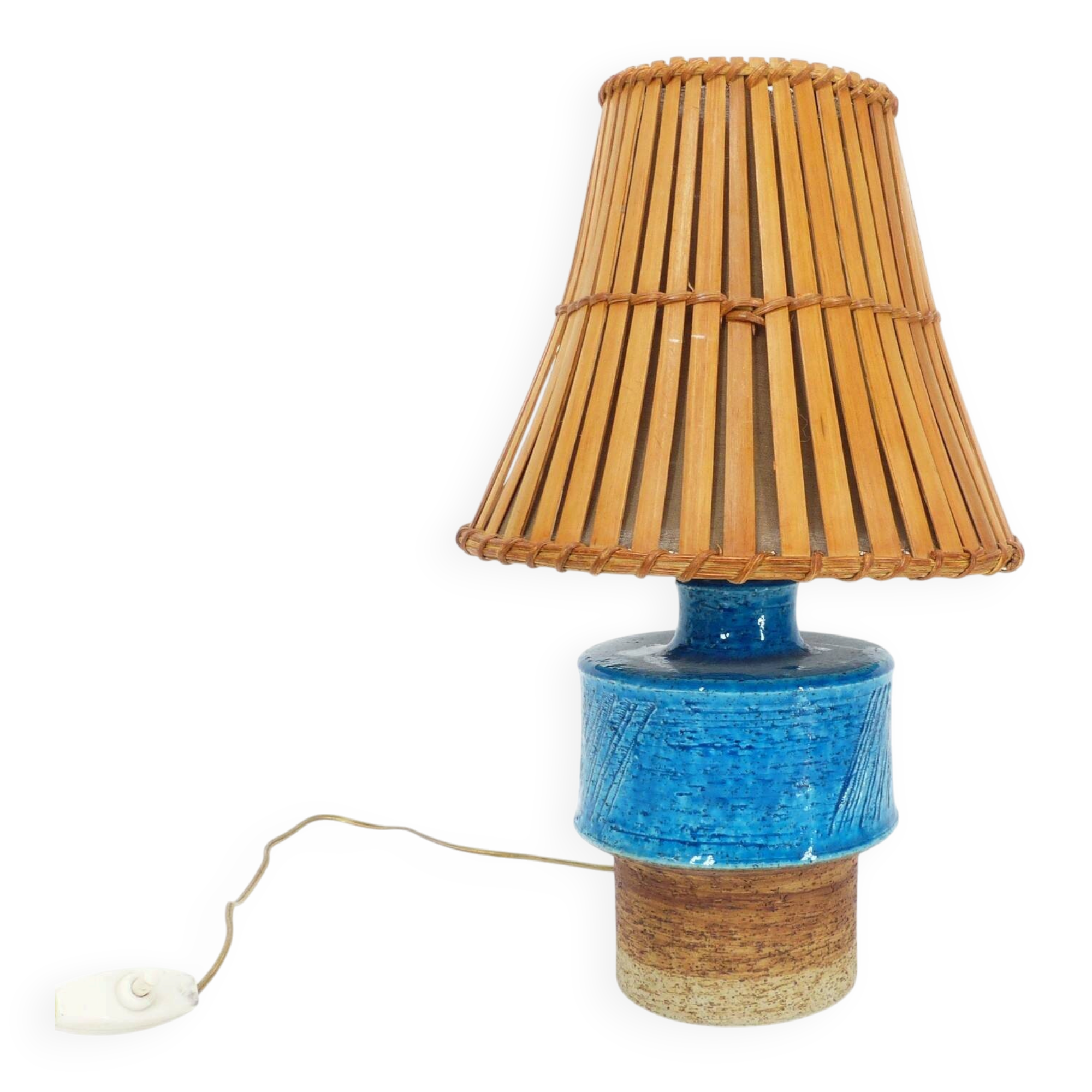 Scandinavian ceramic desk or bedside lamp, Inger Persson for the