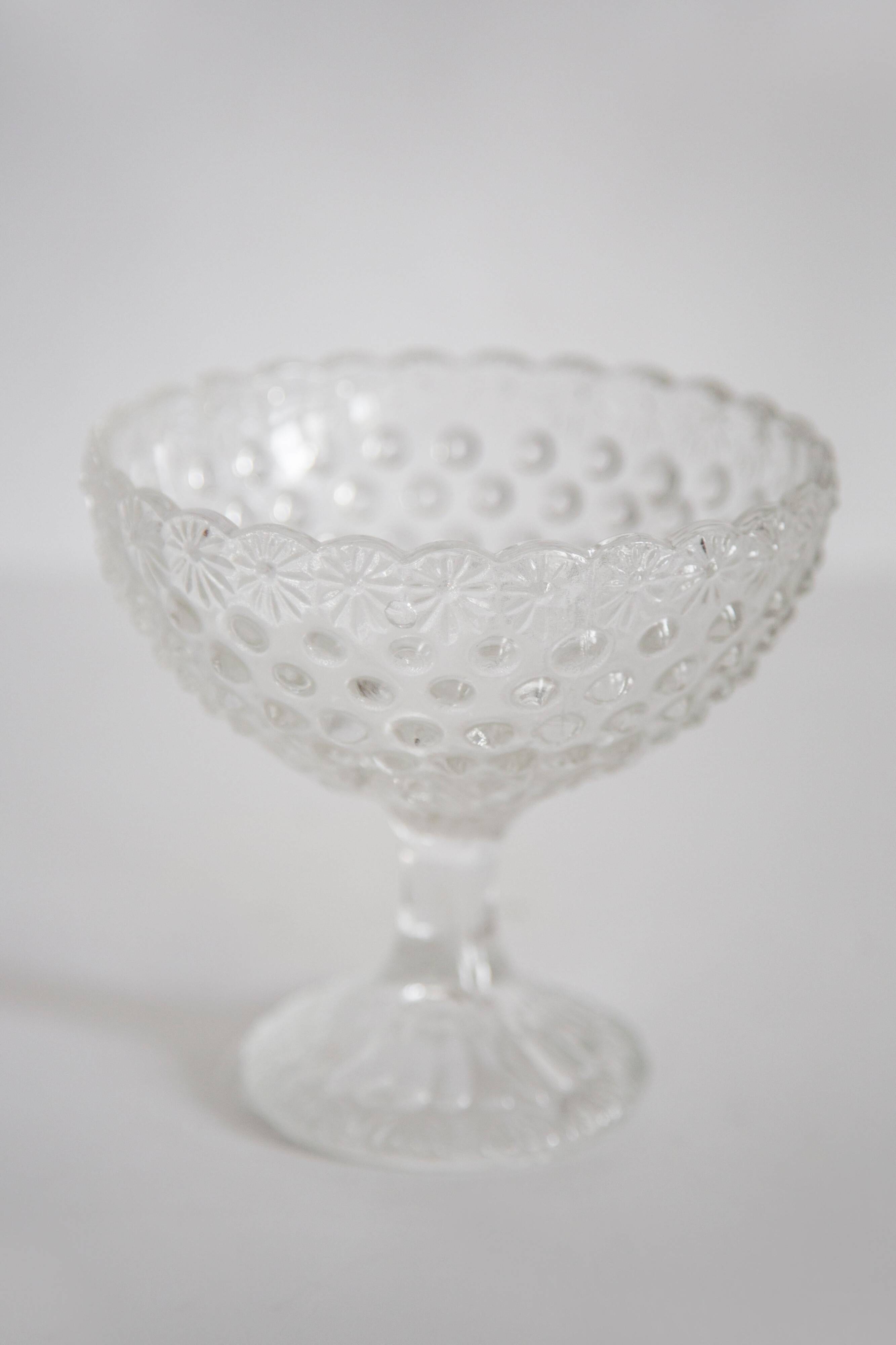 Vintage glass sugar or fruit bowl, Italy, 1960s