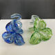 Pair of Murano glass paste candle holders