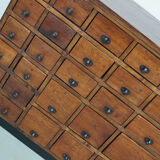 Vintage dutch oak jewelers / watchmakers cabinet, circa 1930