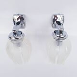 Antique glass wall lights