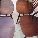 4 scandinavian ercol goldsimith chairs from the 60s
