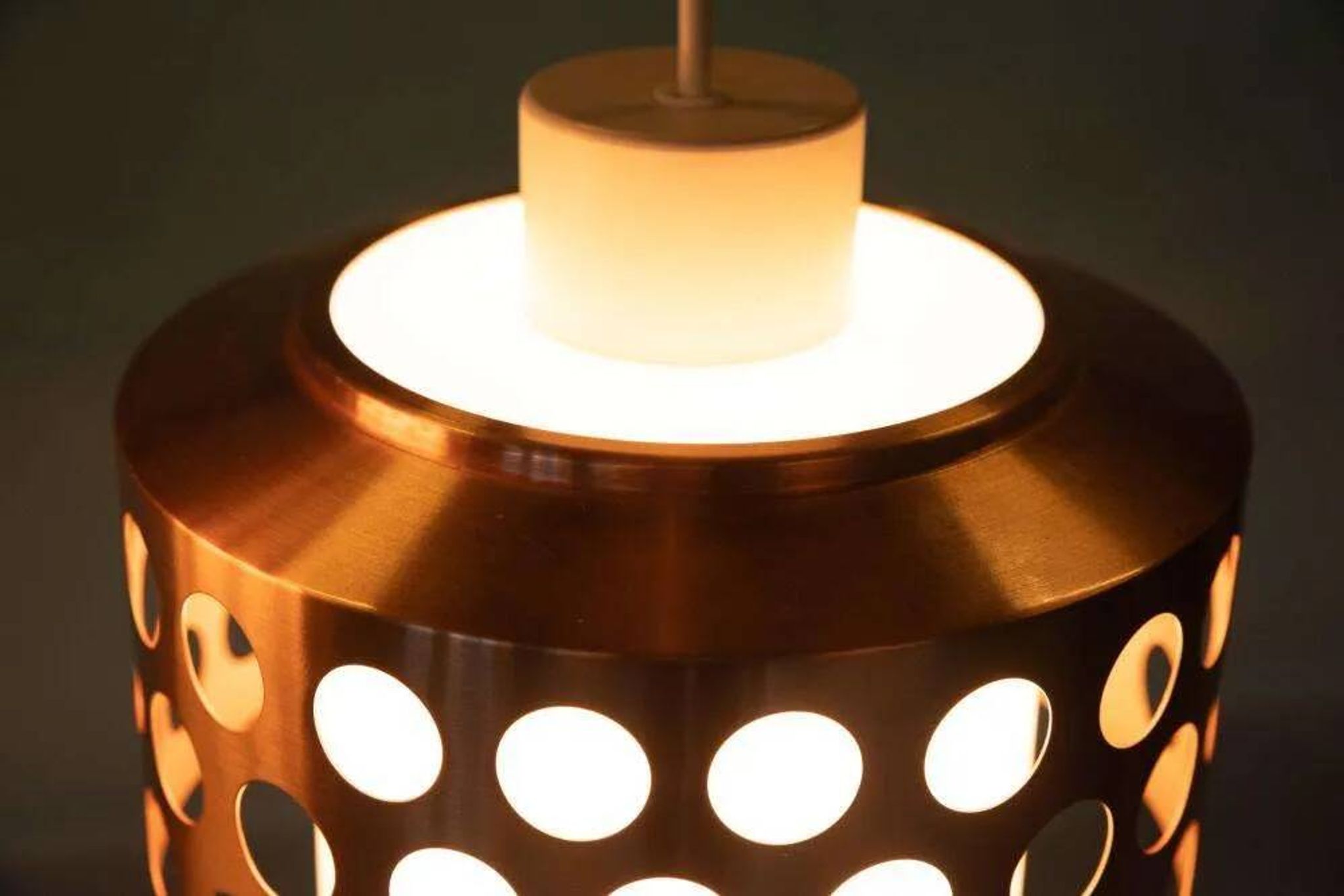 Suspension d'époque spatiale années 60/70, suspension lumineuse suédoise