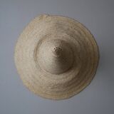 Hand-woven wicker straw hat, decorative object, bohemian, ethnic, handmade