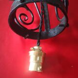 Suspension art déco 1930 fer forgé
