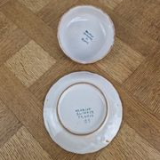 Old butter dish Henriot Quimper earthenware from Brittany