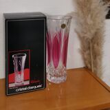 Arques crystal vase model Châtelet rosé