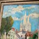 Bayonne Basque oil painting
