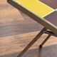 Table d’appoint, bout de canapé en céramique marron et jaune