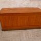 Trompe l'oeil painted store counter pitchpin style