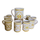 Vintage Italian ceramic orangeade service
