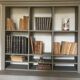 Antique bookcase with drawers