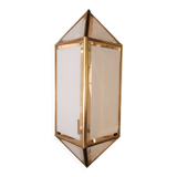 Italian wall light in glass and 24-carat gold plating