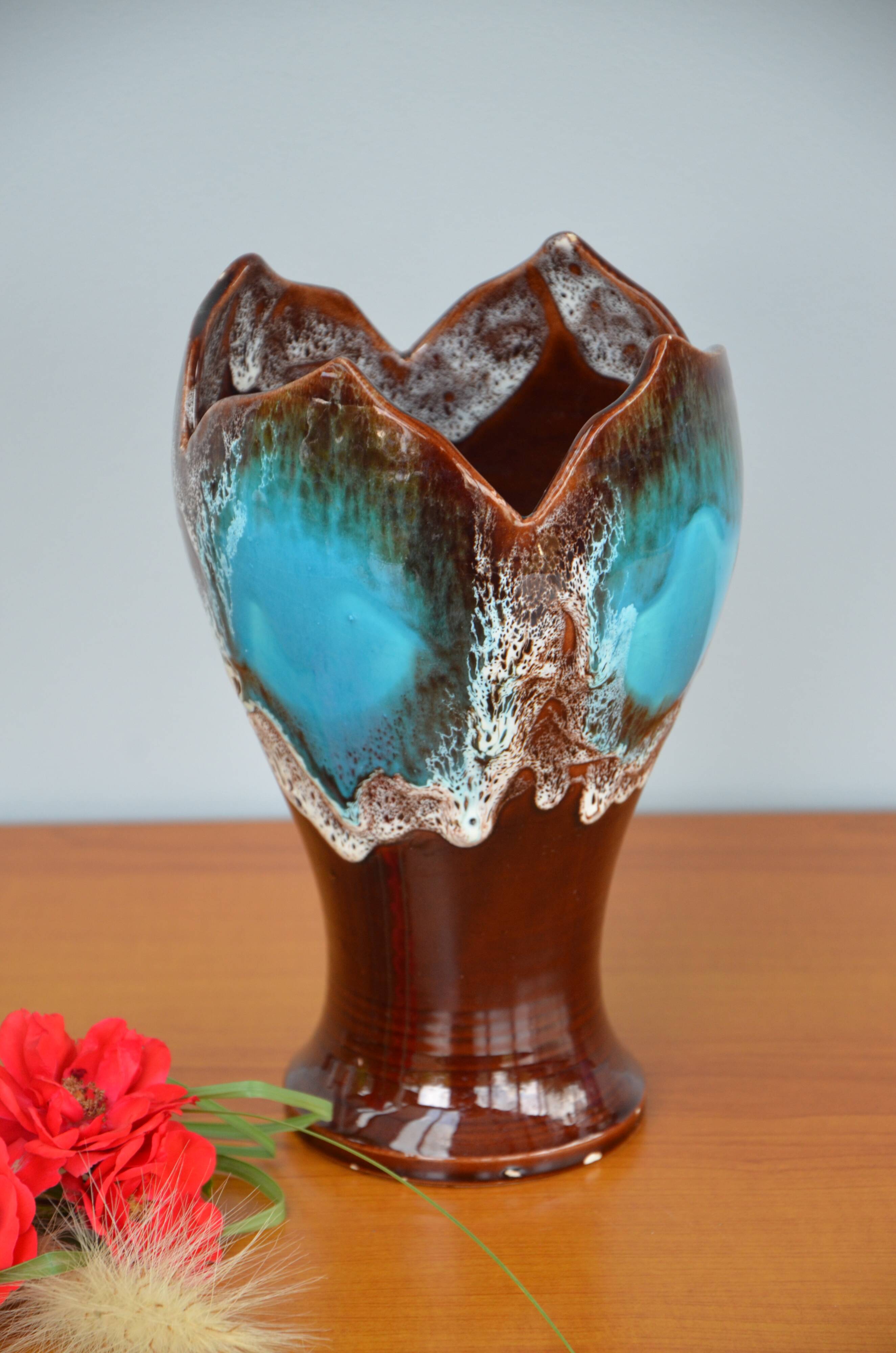 Blue Vallauris vase