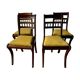 Quatre chaises de style directoire en acajou XX siècle
