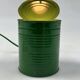 Vintage Green Tin Can Lamp, Ad Van Berlo, Vrieland Design, 1980s
