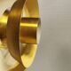 A mid-century Danish hanging lamp in solid brass by Jo Hammerborg for Fog & Mørup.
