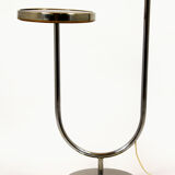 Bauhaus art deco floor lamp in chrome, 1940s