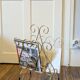 Golden wire magazine rack 1960