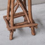 Wooden Mid-Century Bar Stool or Sculpture Pedestal (6 Available)