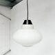 Round opal glass ceiling lamp by Philips, 1950s